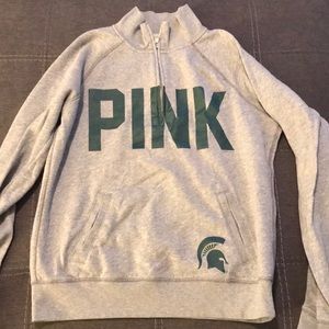 MSU quarter zip sweatshirt